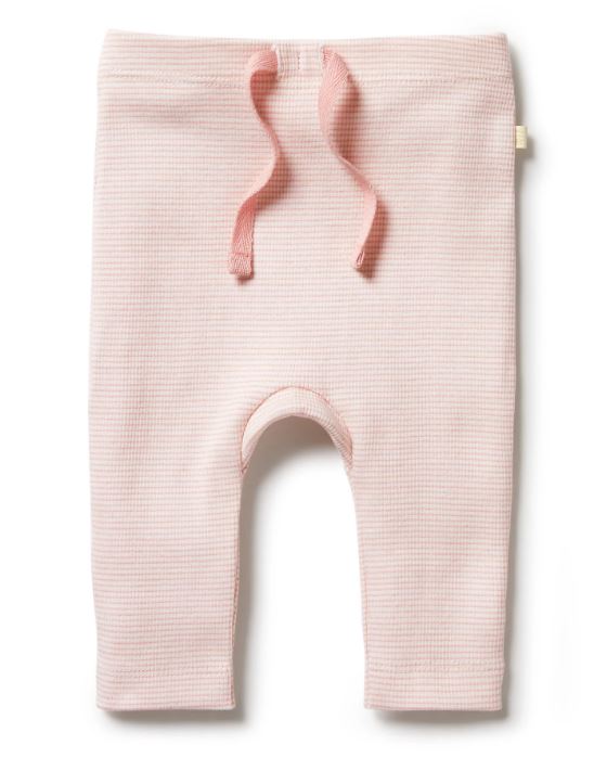 A Pink Leggings from Wilson & Frenchy in size Newborn for girl. (Front View)