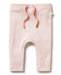 A Pink Leggings from Wilson & Frenchy in size Newborn for girl. (Front View)