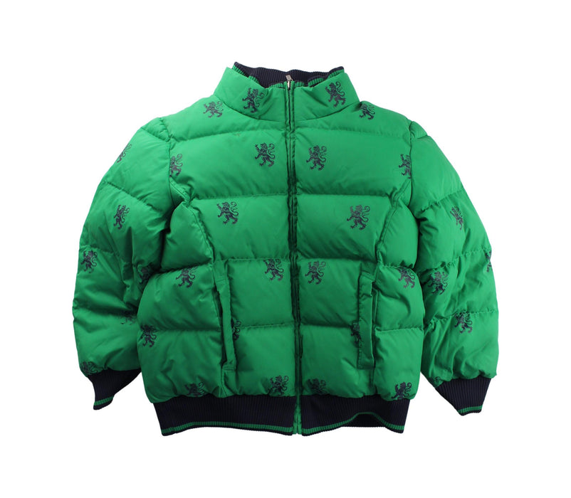 A Green Puffer/Quilted Jackets from Nicholas & Bears in size 8Y for boy. (Back View)