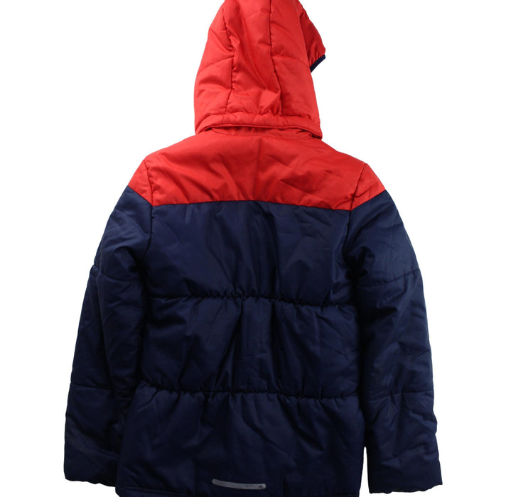 A Blue Puffer/Quilted Jackets from Adidas in size 9Y for boy. (Back View)
