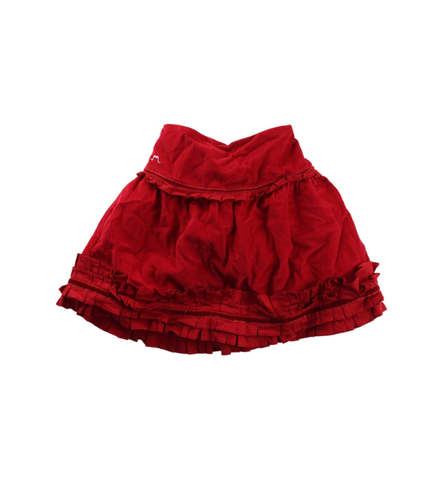 A Red Short Skirts from Chateau de Sable in size 3T for girl. (Front View)