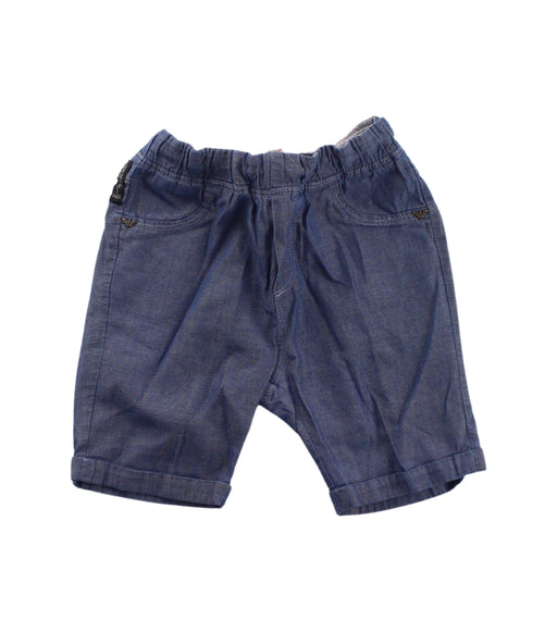 A Blue Shorts from Armani in size 6-12M for boy. (Front View)