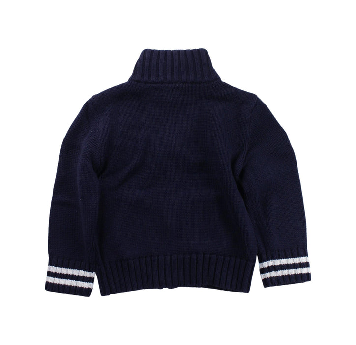 A Blue Knit Sweaters from Ralph Lauren in size 2T for boy. (Back View)