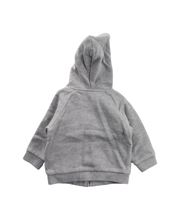 A Grey Zippered Sweatshirts from Jacadi in size 6-12M for boy. (Back View)