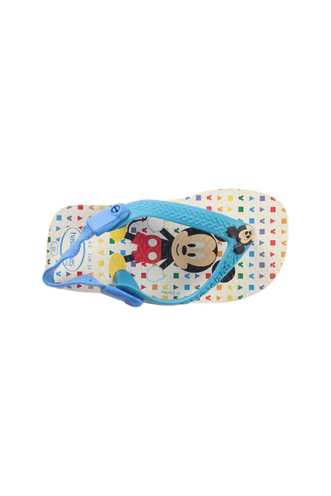 A Blue Flip Flops from Havaianas in size 18-24M for girl. (Front View)