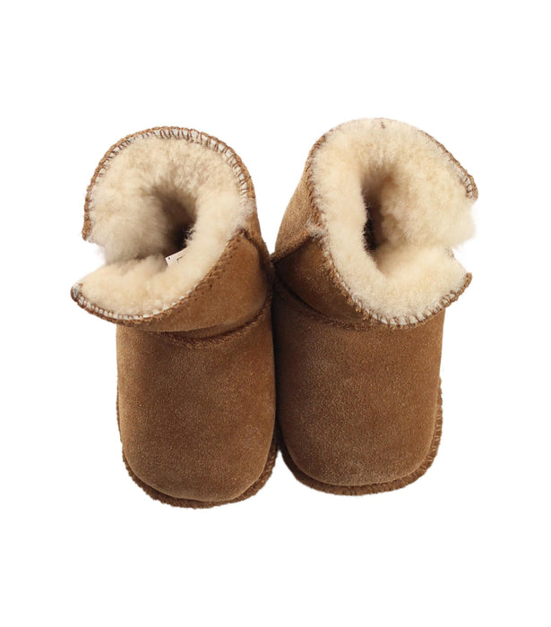 A Brown Winter Boots from UGG in size 6-12M for girl. (Back View)