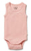 A Pink Sleeveless Bodysuits from Wilson & Frenchy in size Newborn for girl. (Front View)