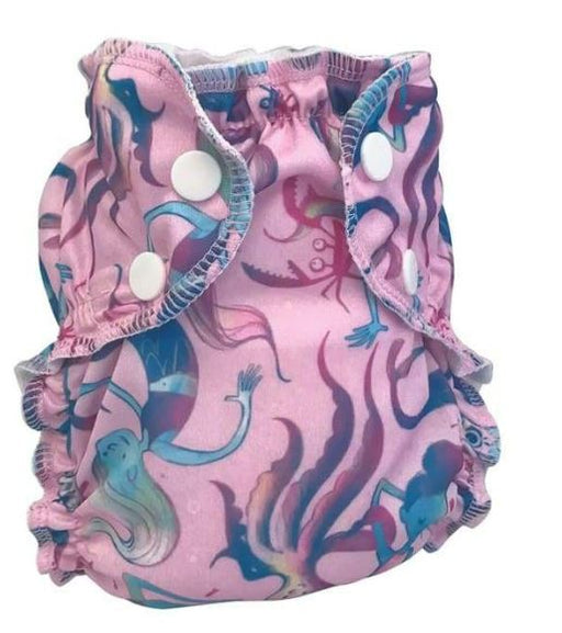 A Pink Swim Diapers from Apple Cheeks in size O/S for girl. (Front View)