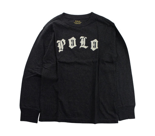 A Black Crewneck Sweatshirts from Polo Ralph Lauren in size 8Y for boy. (Front View)