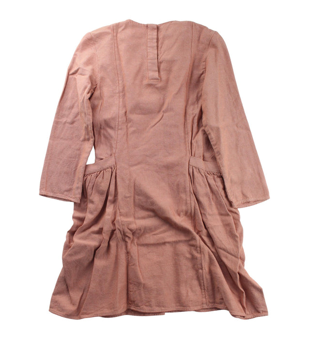 A Brown Long Sleeve Dresses from COS in size 6T for girl. (Back View)