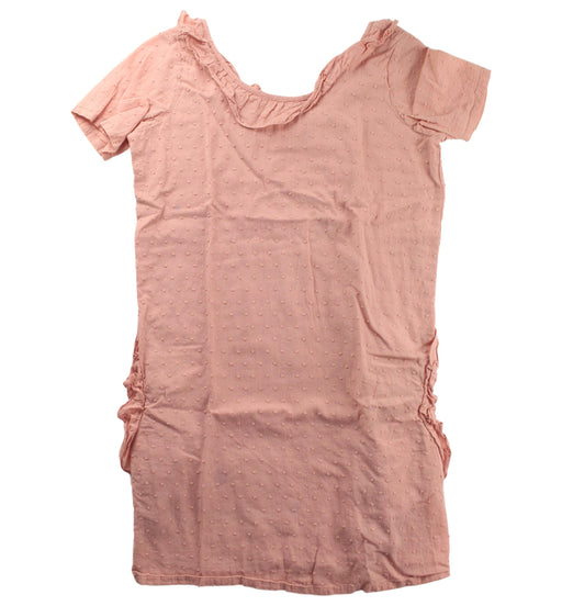 A Pink Short Sleeve Dresses from Excuse My French in size 10Y for girl. (Front View)