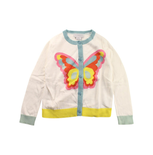 A White Cardigans from Stella McCartney in size 6T for girl. (Front View)
