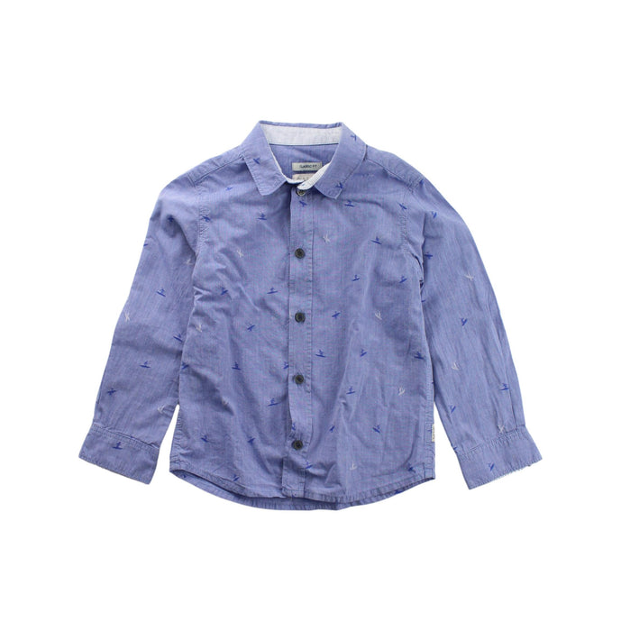 A Blue Long Sleeve Shirts from Paul Smith in size 4T for boy. (Front View)