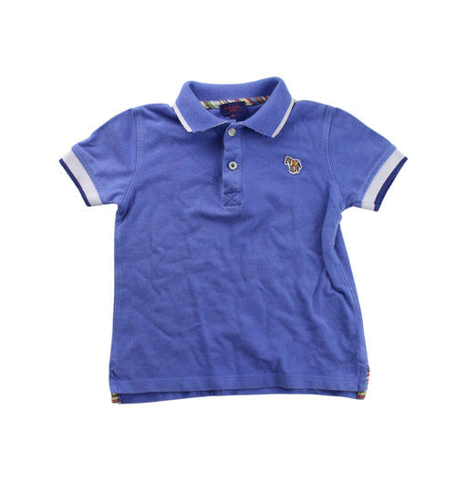 A Blue Short Sleeve Polos from Paul Smith in size 4T for boy. (Front View)
