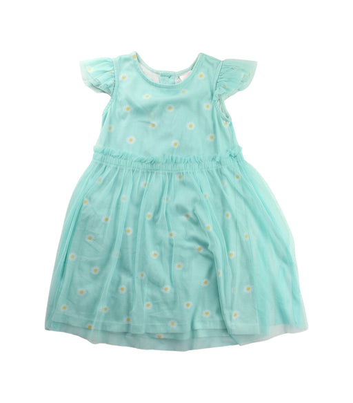A Green Short Sleeve Dresses from Hanna Andersson in size 5T for girl. (Front View)