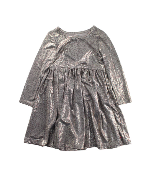 A Silver Long Sleeve Dresses from Pink Chicken in size 5T for girl. (Front View)