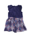 A Purple Short Sleeve Dresses from Nautica in size 4T for girl. (Back View)