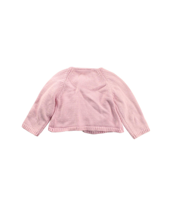 A Pink Cardigans from Jojo Maman Bébé in size 6-12M for girl. (Back View)