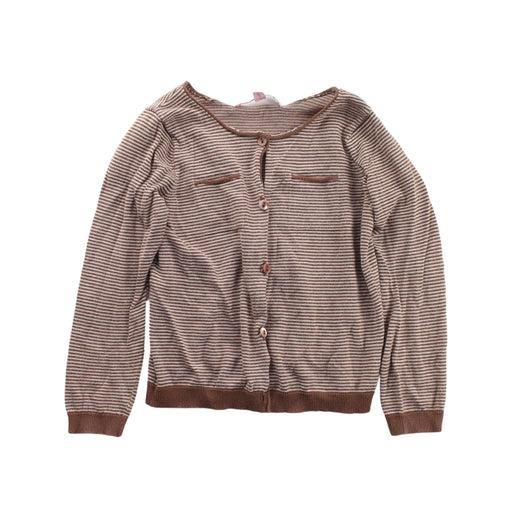 A Brown Cardigans from Bonpoint in size 4T for boy. (Front View)