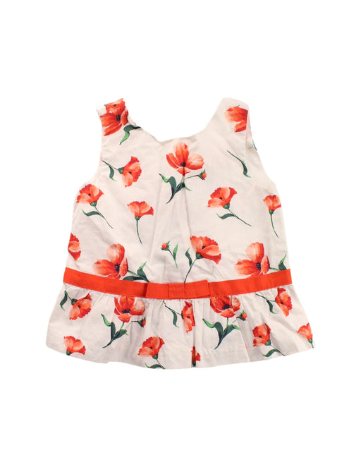 A Red Sleeveless Dresses from Janie & Jack in size 2T for girl. (Front View)
