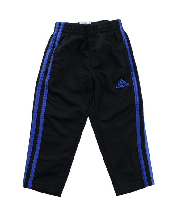 A Black Casual Pants from Adidas in size 2T for boy. (Front View)