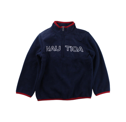A Navy Lightweight Jackets from Nautica in size 4T for boy. (Front View)