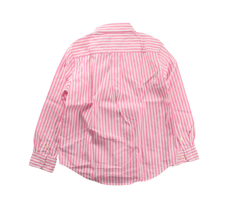 A Pink Long Sleeve Shirts from Ralph Lauren in size 5T for boy. (Back View)