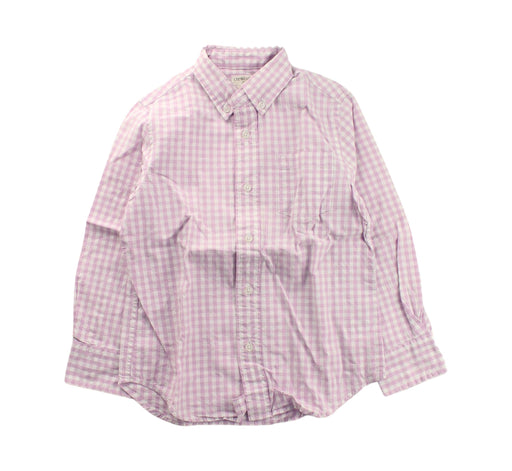 A Pink Long Sleeve Shirts from Crewcuts in size 4T for boy. (Front View)