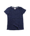 A Navy Short Sleeve T Shirts from Seed in size 6T for girl. (Front View)