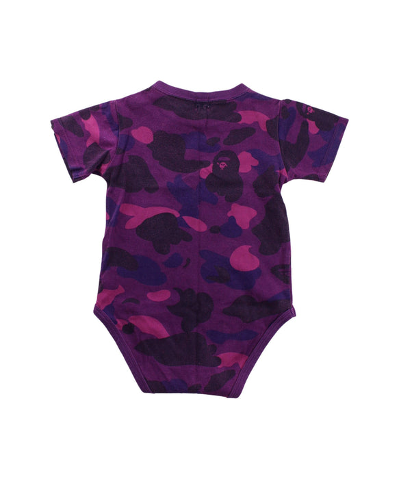 A Multicolour Short Sleeve Bodysuits from BAPE KIDS in size 12-18M for girl. (Back View)