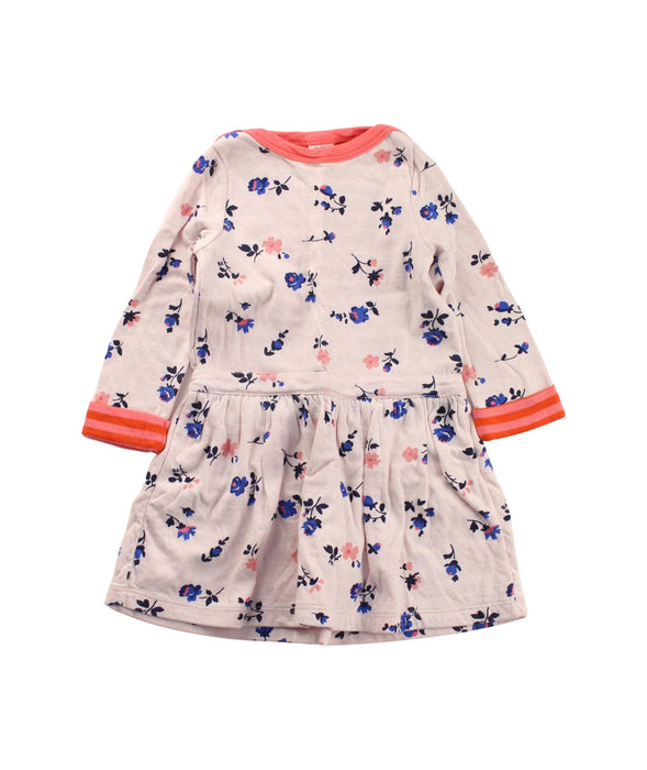 A Multicolour Long Sleeve Dresses from Petit Bateau in size 12-18M for girl. (Front View)