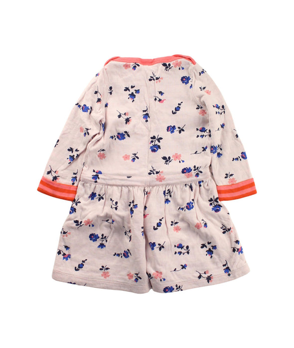 A Multicolour Long Sleeve Dresses from Petit Bateau in size 12-18M for girl. (Back View)