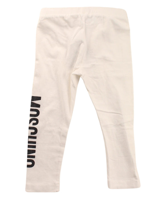 A Ivory Leggings from Moschino in size 18-24M for girl. (Back View)