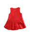 A Red Sleeveless Dresses from Momonittu in size 12-18M for girl. (Back View)