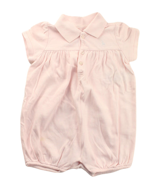 A Ivory Short Sleeve Rompers from Ralph Lauren in size 6-12M for girl. (Front View)