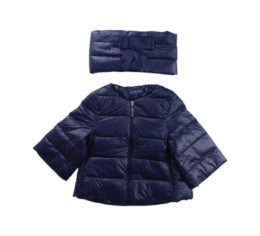 A Blue Puffer/Quilted Jackets from Nicholas & Bears in size 2T for boy. (Front View)