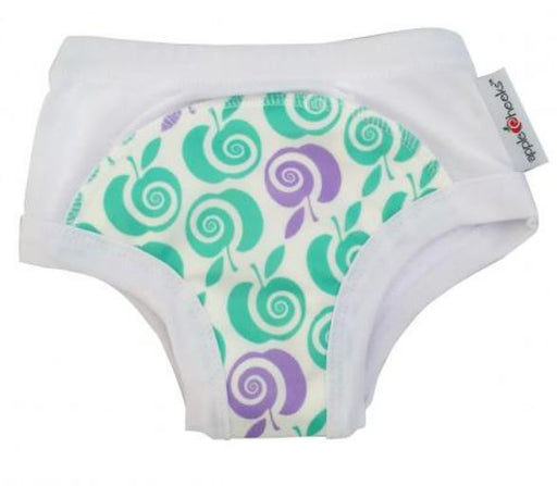 A Green Cloth Diapers from Apple Cheeks in size O/S for neutral. (Front View)