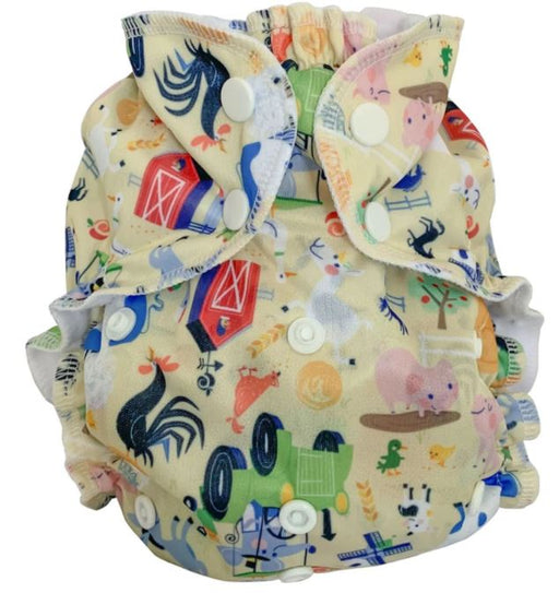 A Ivory Cloth Diapers from Apple Cheeks in size O/S for neutral. (Front View)