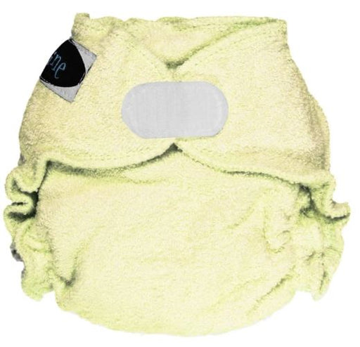 A Yellow Cloth Diapers from Imagine Baby Products in size Newborn for neutral. (Front View)