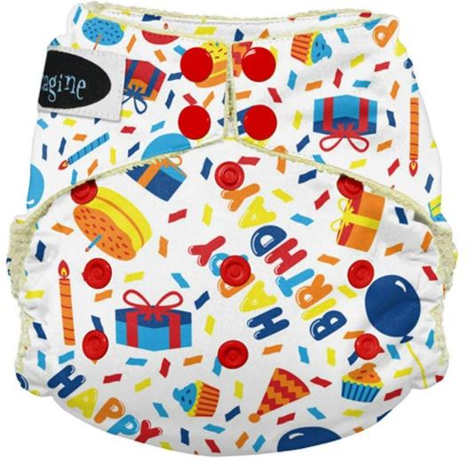 A Multicolour Cloth Diapers from Imagine Baby Products in size O/S for neutral. (Front View)