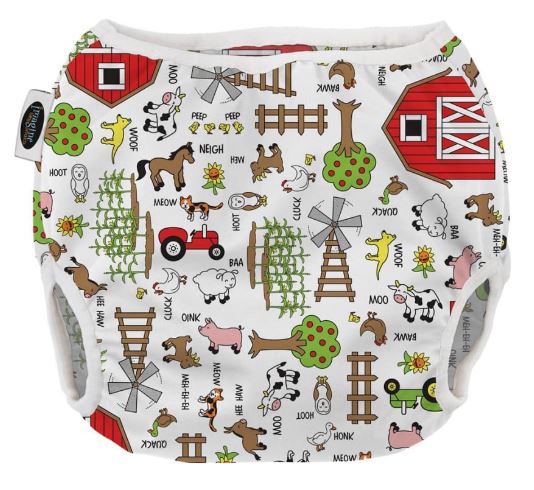 A White Cloth Diapers from Imagine Baby Products in size O/S for boy. (Front View)