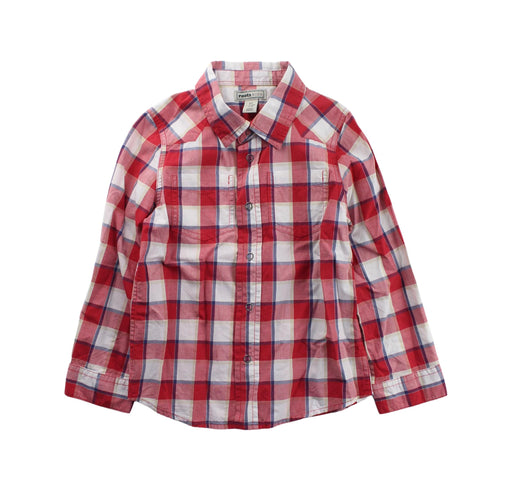 A Red Long Sleeve Shirts from Roots in size 5T for boy. (Front View)