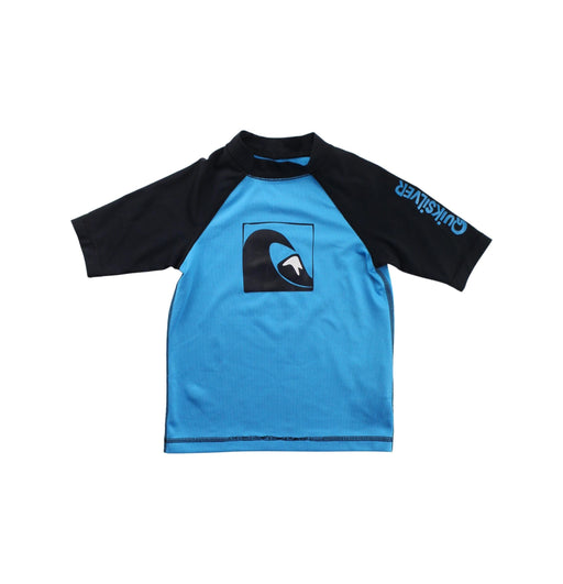A Black Rash Guards from Quiksilver in size 5T for boy. (Front View)