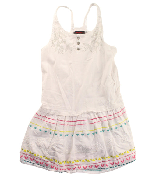 A White Sleeveless Dresses from Catimini in size 8Y for girl. (Front View)
