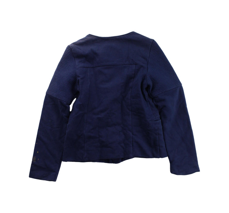 A Blue Zippered Sweatshirts from Catimini in size 8Y for girl. (Back View)