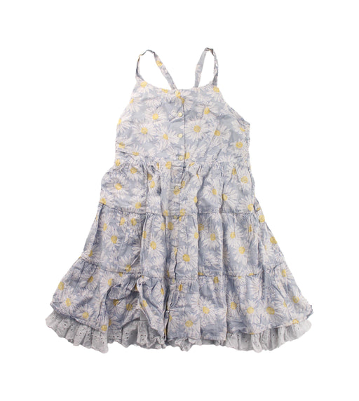 A Grey Sleeveless Dresses from Ralph Lauren in size 10Y for girl. (Front View)