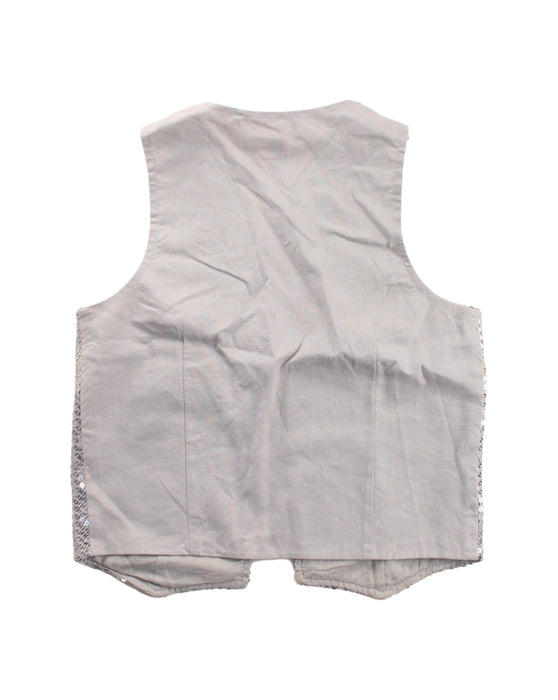 A Silver Outerwear Vests from Seed in size 8Y for neutral. (Back View)
