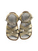A Gold Sandals from Salt-Water in size 18-24M for girl. (Back View)