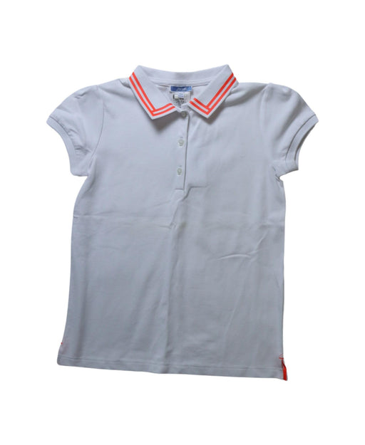 A White Short Sleeve Polos from Jacadi in size 10Y for girl. (Front View)