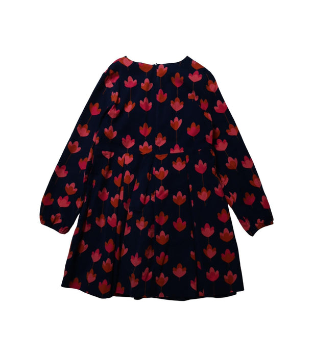 A Red Long Sleeve Dresses from Jacadi in size 10Y for girl. (Back View)
